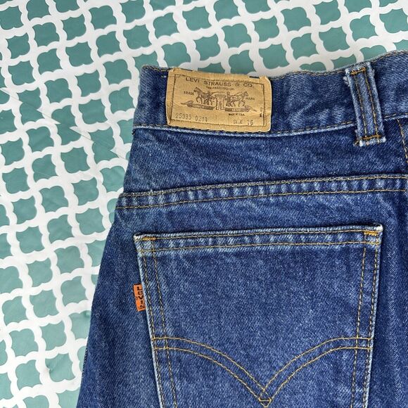 Vintage 1970s Levi's 25035 0214 Made in USA Jean Women Size 12 Blue ( 28x26 ) - Picture 2 of 16